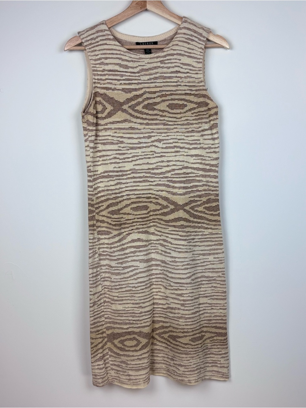 🤍 Lauren Ralph Lauren | Size Small | Cotton Linen Knit Midi